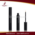 Negro personalizado maquillaje rimel mascara tubo de rimel de aluminio